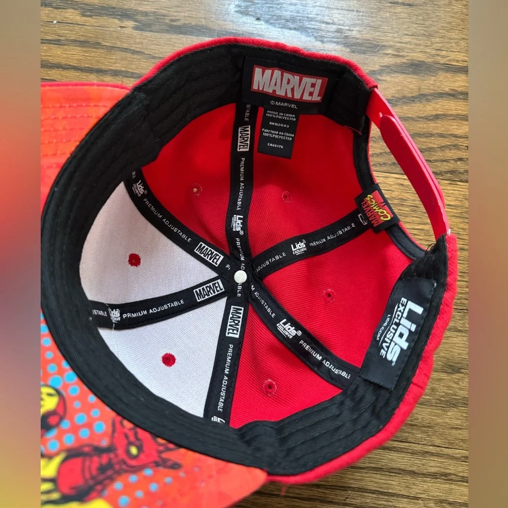 Marvel x Lids Iron Man youth SnapBack (adjustable) cap, red